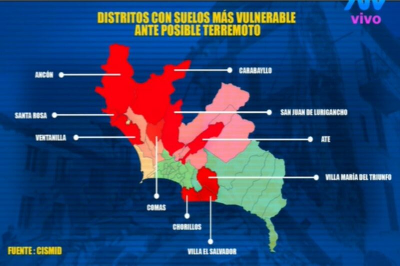 Temblor de 4.1 remeció Lima: estos son los distritos con suelos más vulnerables