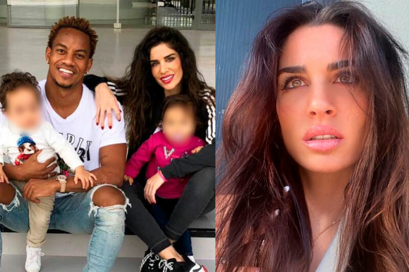 Suhaila Jad con sus hijos durante una publicación en redes sociales sobre su denuncia a André Carrillo.
