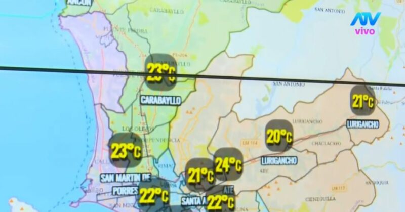 Anomalías térmicas de hasta 9 grados y vientos entre el 16 y 18 de julio.