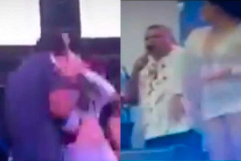 Cantante Naldy Saldaña durante denuncia por tocamientos indebidos