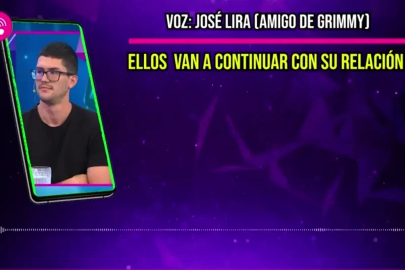 l amigo de Grimmy habla con el equipo de Magaly TV La Firme antes de echarlos.