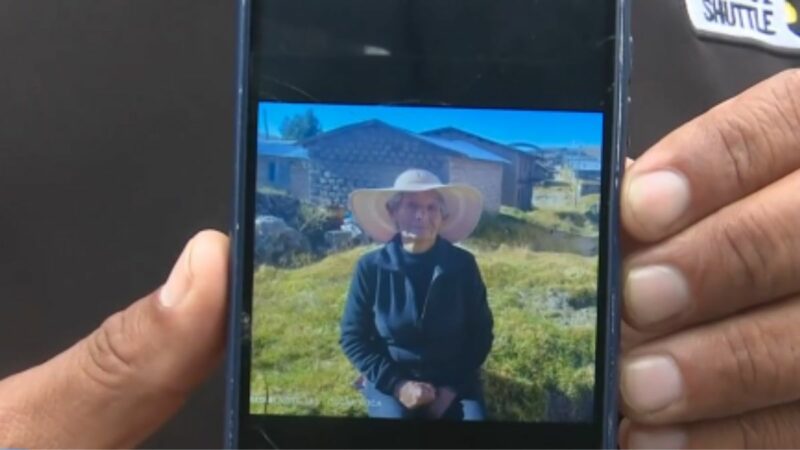Fotografía de anciana atropellada en Lurín.