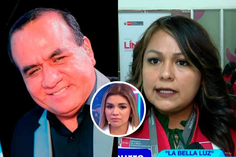 Naldy Saldaña, cantante denunciante, durante declaración contra César Sánchez Chavesta por tocamientos indebidos en la Orquesta La Bella Luz
