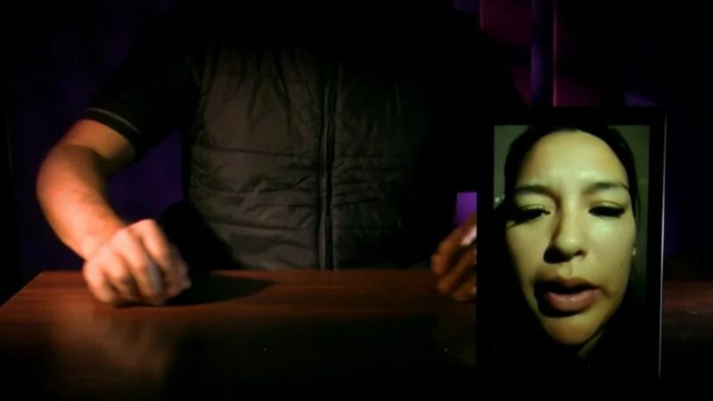 Captura de entrevista a China Yesenia desde la clandestinidad