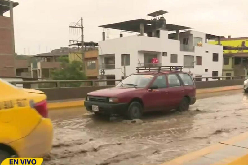 Suspenden clases presenciales en Lima Sur tras inundaciones por lluvias