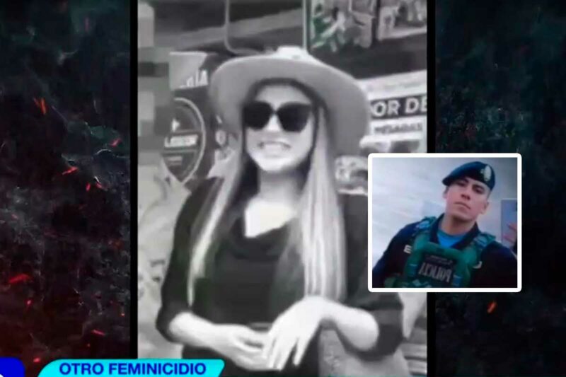 María Fernanda Jurado, víctima de feminicidio en Huancayo, junto a su pareja el suboficial Juan Yonel Cóndor, acusado del crimen