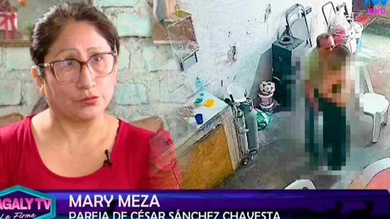 Mary Meza brinda declaraciones sobre la denuncia contra César Sánchez Chavesta.