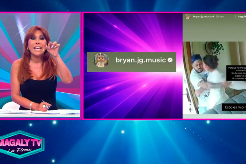 Magaly Medina comenta las versiones enfrentadas de Samahara Lobatón y Bryan Torres en televisión.