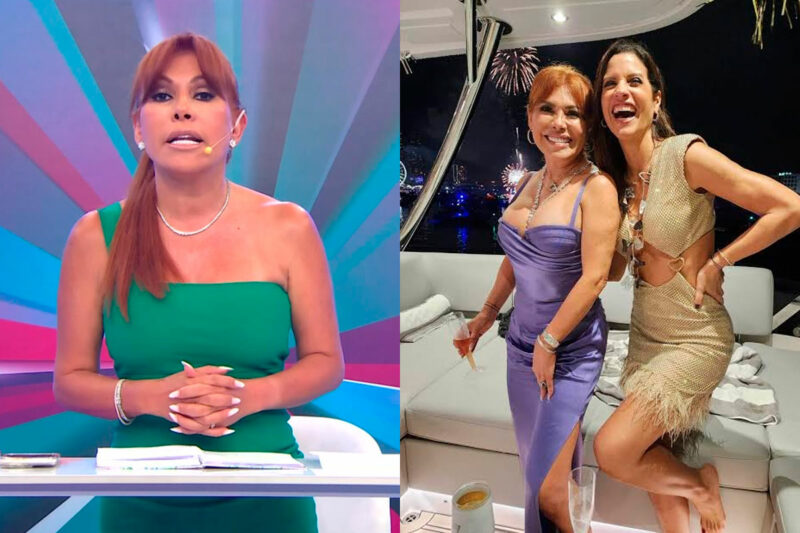 Magaly Medina defiende a María Pía Copello de acusaciones de lavado de activos.