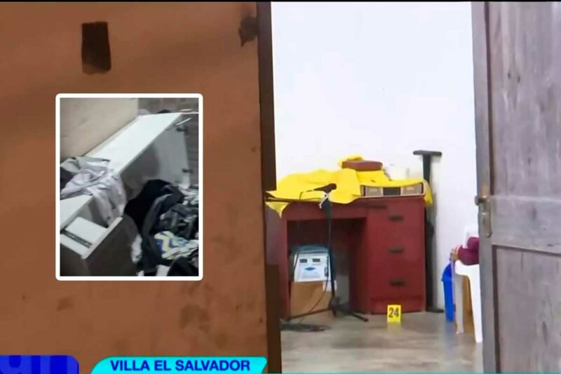 Madre llora frente a vivienda donde sicarios asesinaron a su hijo en Villa El Salvador