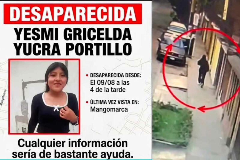 Yesmi Griselda Yucra Portillo, adolescente de 14 años desaparecida en San Juan de Lurigancho tras subir a una camioneta negra el 9 de agosto
