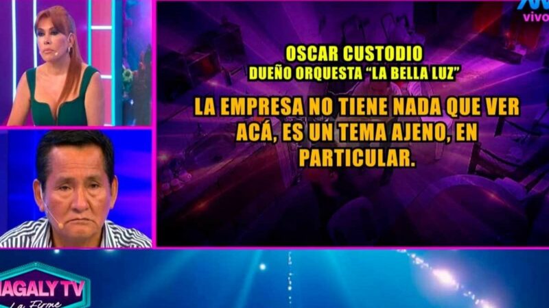 Óscar Custodio dueño de La Bella Luz hablando sobre denuncia de Naldy