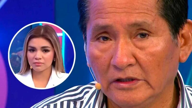 Óscar Custodio habla sobre el caso de Naldy Saldaña durante una entrevista televisiva.