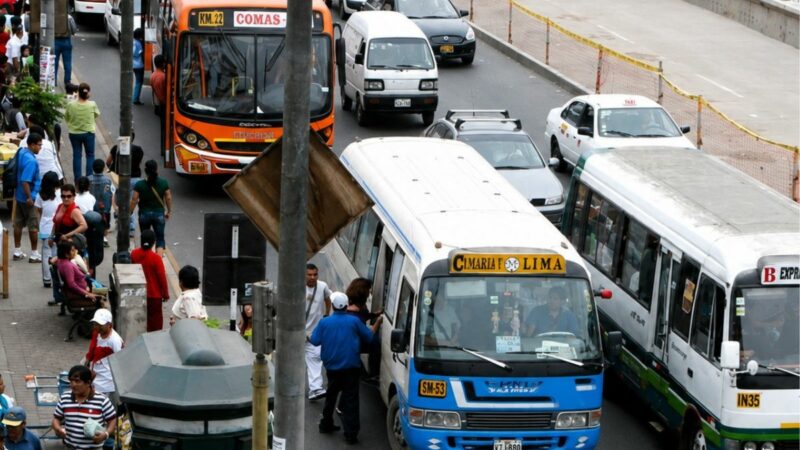 Caos en transporte público