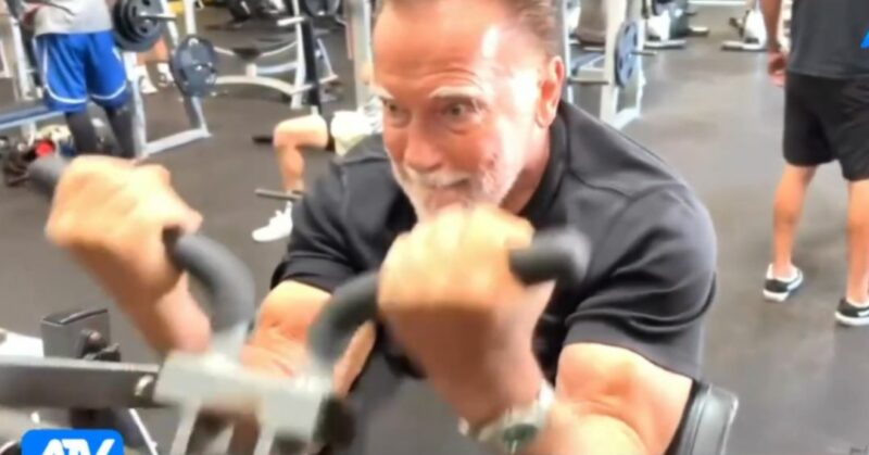 Arnold Schwarzenegger envejeciendo con músculos y salud a los 80 años