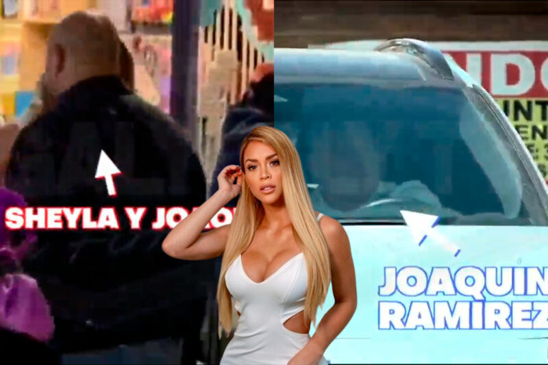 Sheyla Rojas es capatada de viaje y en coqueteos con Joaquín Ramírez.