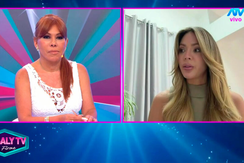 Sheyla Rojas durante una entrevista donde explica el fin de su relación con 'Sir Winston'.