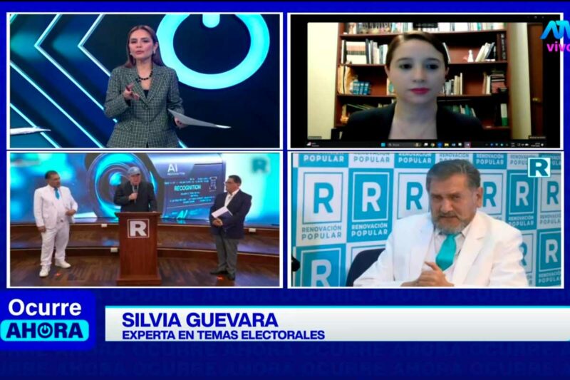 Silvia Guevara durante entrevista sobre renuncia de Luis Rubio y reelección encubierta