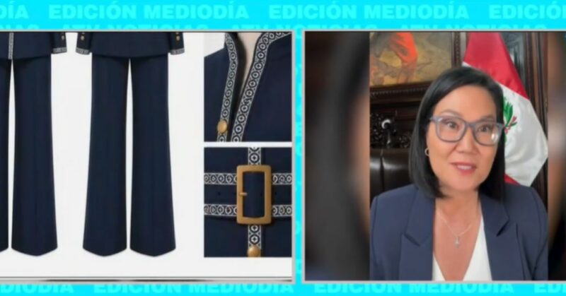 Keiko Fujimori agradeció a diseñadores peruanos por sus vestuarios presidenciales.